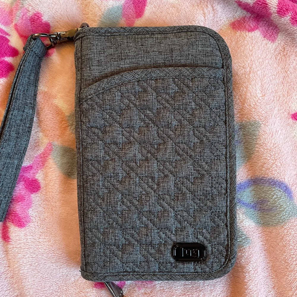 Lug Tandem Zip wallet (heather grey)